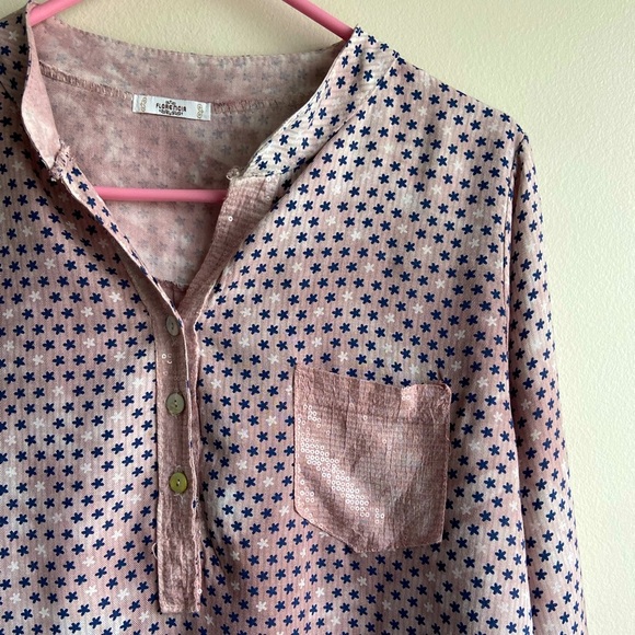Florencia dusty pink blouse with sequins size M-L - Picture 4 of 11